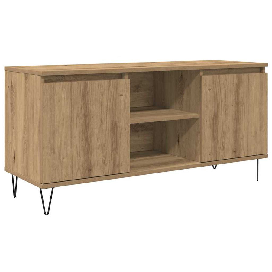 TV-kast Artisan Eiken 104 x 35 x 50 cm Bewerkt hout