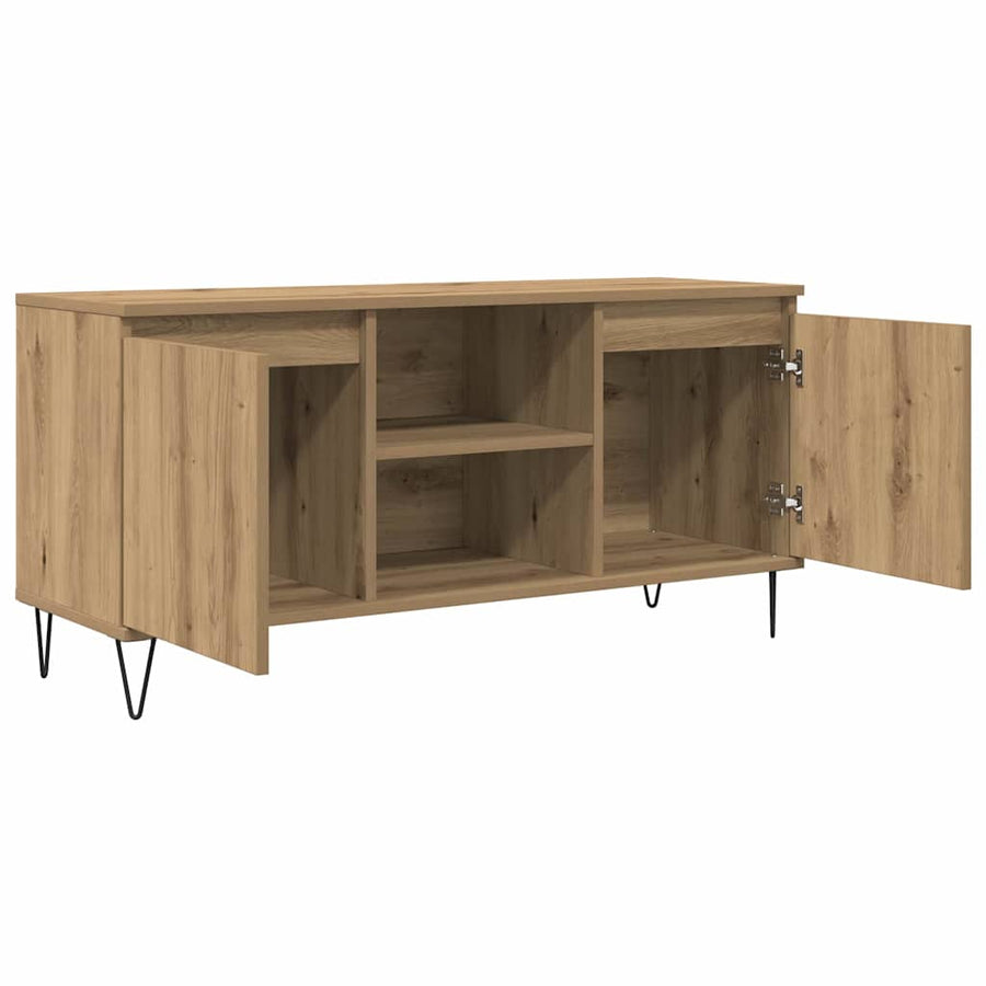TV-kast Artisan Eiken 104 x 35 x 50 cm Bewerkt hout