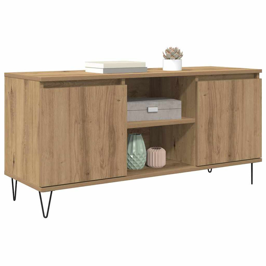 TV-kast Artisan Eiken 104 x 35 x 50 cm Bewerkt hout