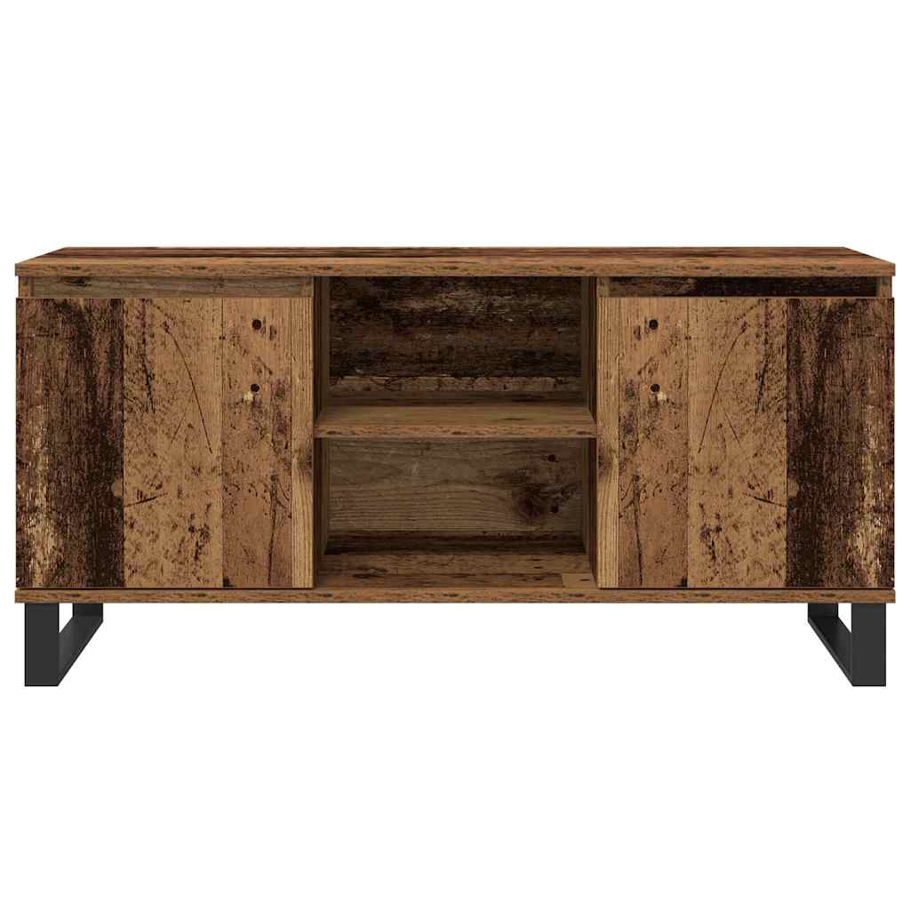 TV-kast Oud Hout 104 x 35 x 50 cm Bewerkt hout