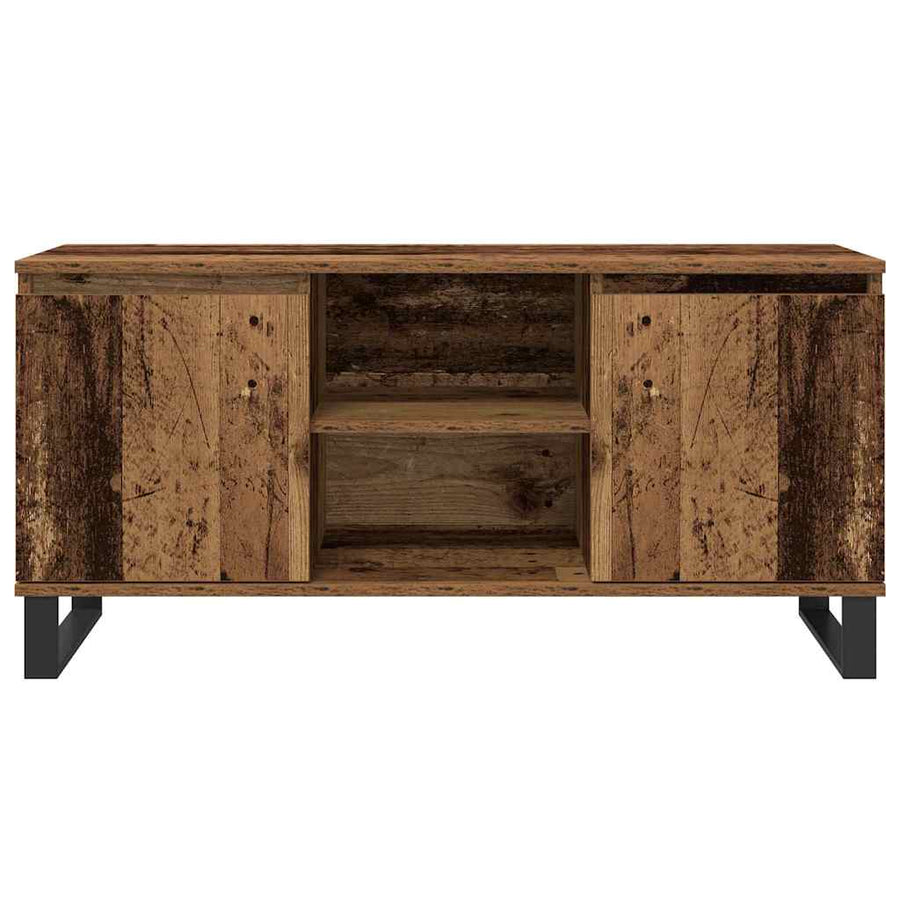 TV-kast Oud Hout 104 x 35 x 50 cm Bewerkt hout