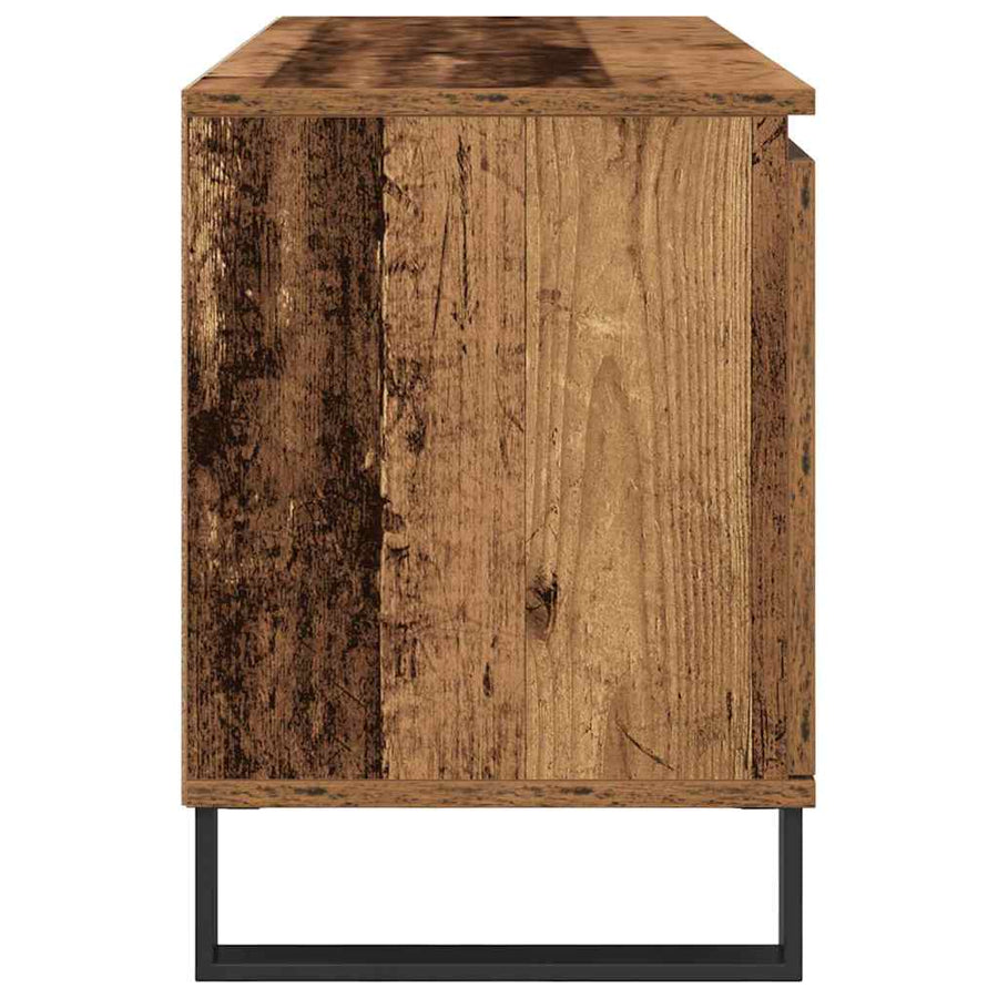 TV-kast Oud Hout 104 x 35 x 50 cm Bewerkt hout