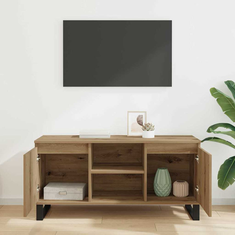 TV-kast Artisan Eiken 104 x 35 x 50 cm Bewerkt hout