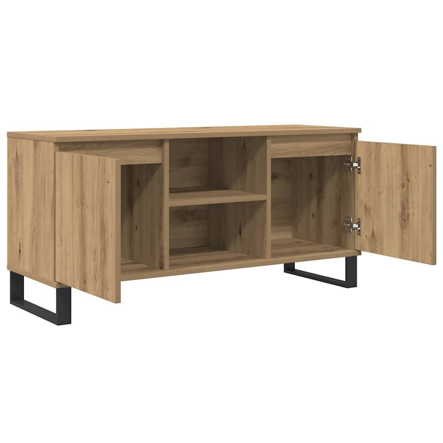 TV-kast Artisan Eiken 104 x 35 x 50 cm Bewerkt hout