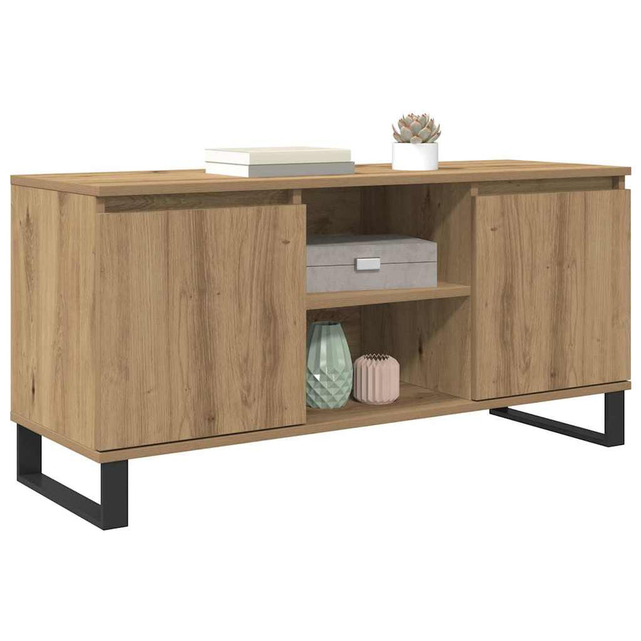 TV-kast Artisan Eiken 104 x 35 x 50 cm Bewerkt hout