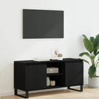 TV-kast 104x35x50 cm zwart eiken bewerkt hout