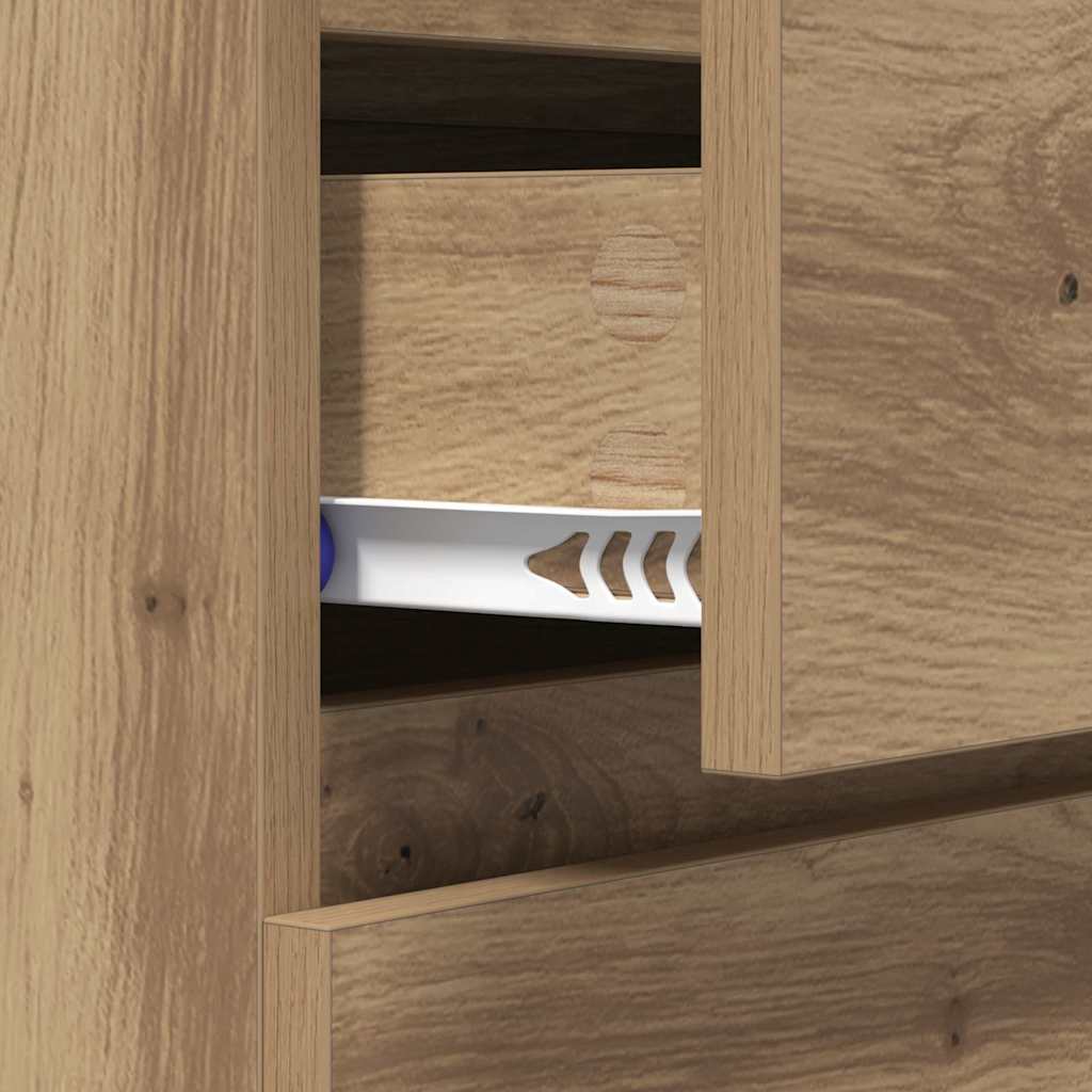 Dressoir met lade Artisan Eiken 60 x 35 x 70 cm Bewerkt hout