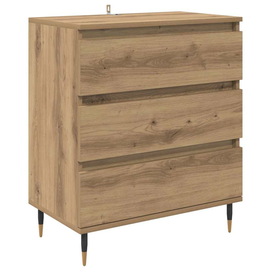 Dressoir met lade Artisan Eiken 60 x 35 x 70 cm Bewerkt hout