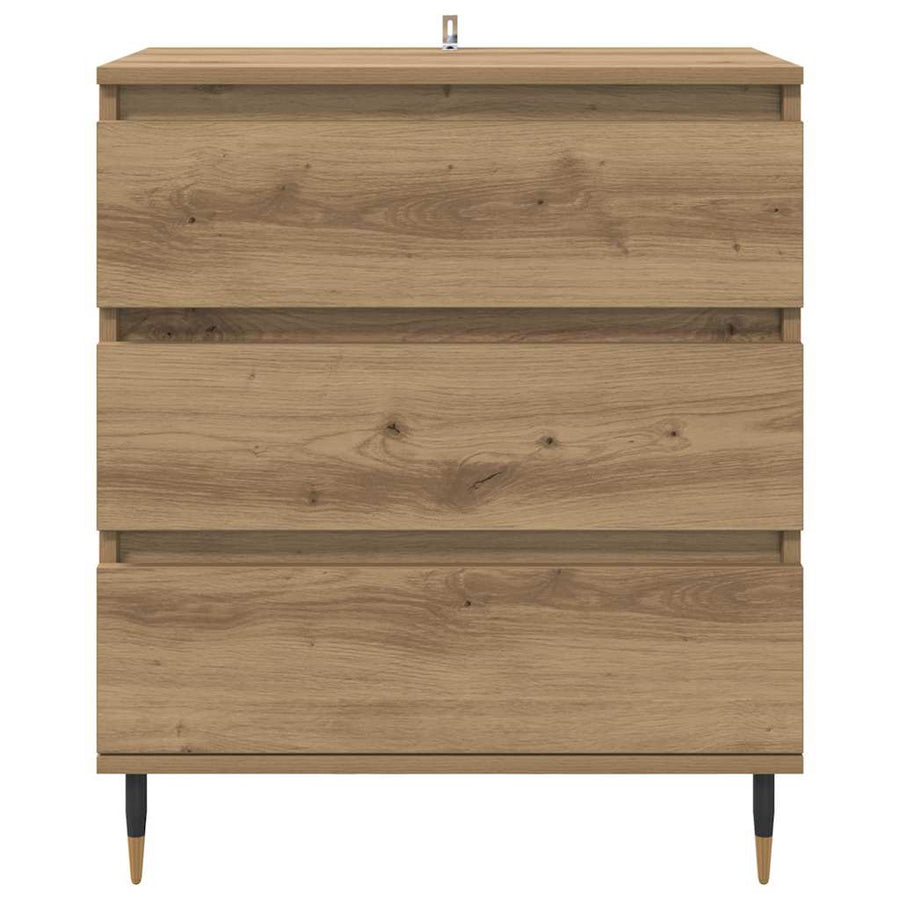 Dressoir met lade Artisan Eiken 60 x 35 x 70 cm Bewerkt hout