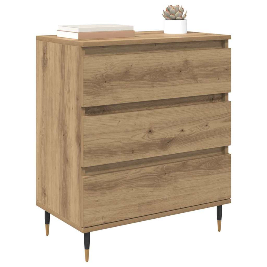 Dressoir met lade Artisan Eiken 60 x 35 x 70 cm Bewerkt hout