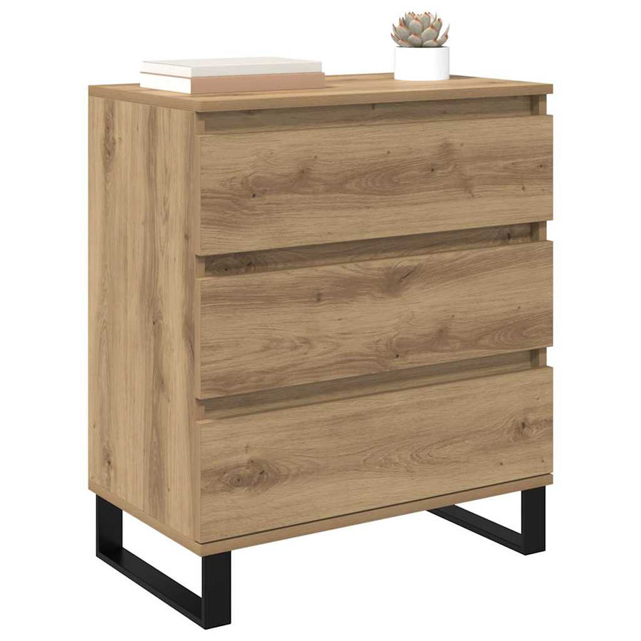 Dressoir met lade Artisan Eiken 60 x 35 x 70 cm Bewerkt hout