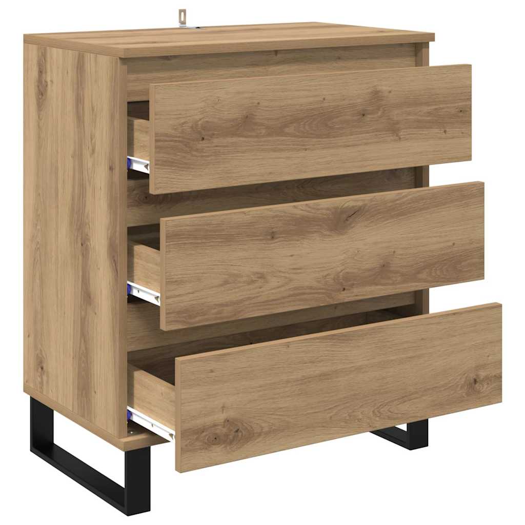 Dressoir met lade Artisan Eiken 60 x 35 x 70 cm Bewerkt hout