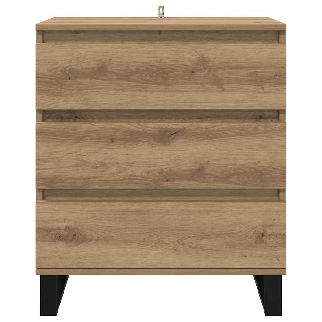 Dressoir met lade Artisan Eiken 60 x 35 x 70 cm Bewerkt hout