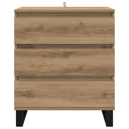 Dressoir met lade Artisan Eiken 60 x 35 x 70 cm Bewerkt hout
