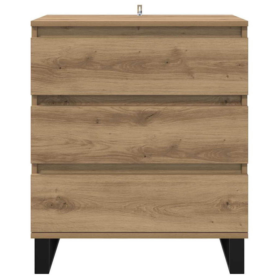 Dressoir met lade Artisan Eiken 60 x 35 x 70 cm Bewerkt hout