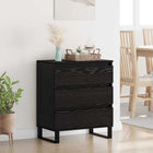 Dressoir 60x35x70 cm zwart eiken