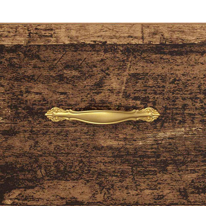 Nachtkastje met lade Oud hout 40 x 35 x 47,5 cm Bewerkt hout