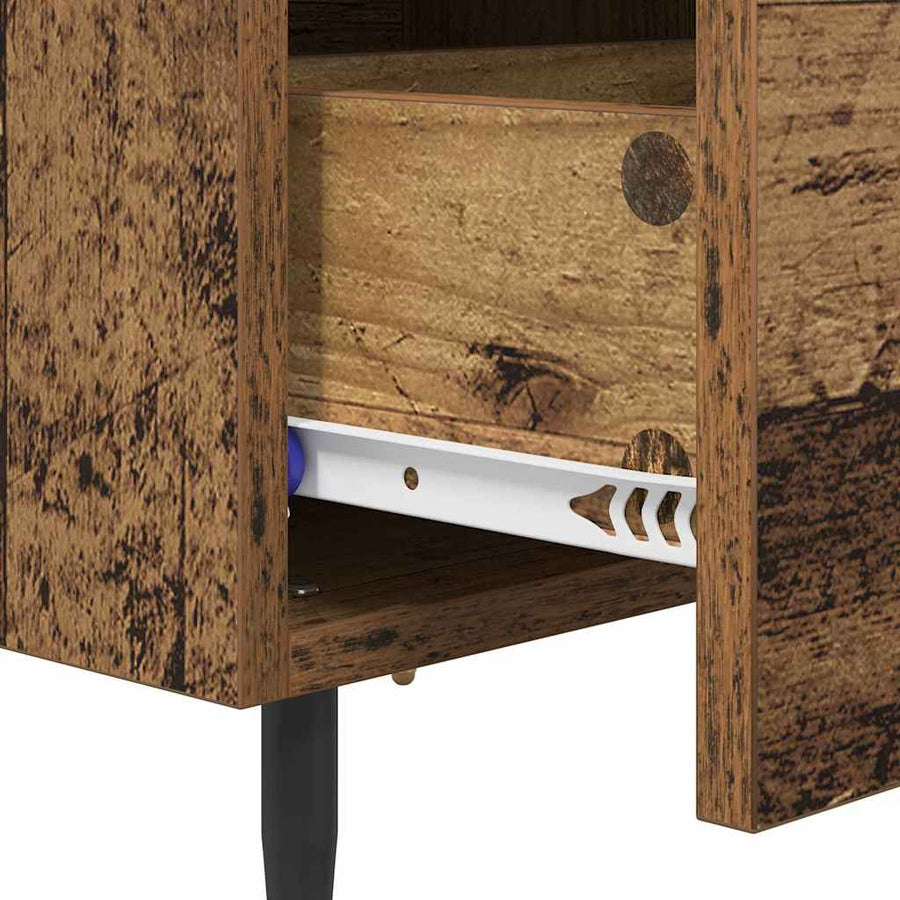 Nachtkastje 2 pcs Oud hout 40 x 35 x 47,5 cm Bewerkt hout