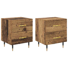 Nachtkastje 2 pcs Oud hout 40 x 35 x 47,5 cm Bewerkt hout
