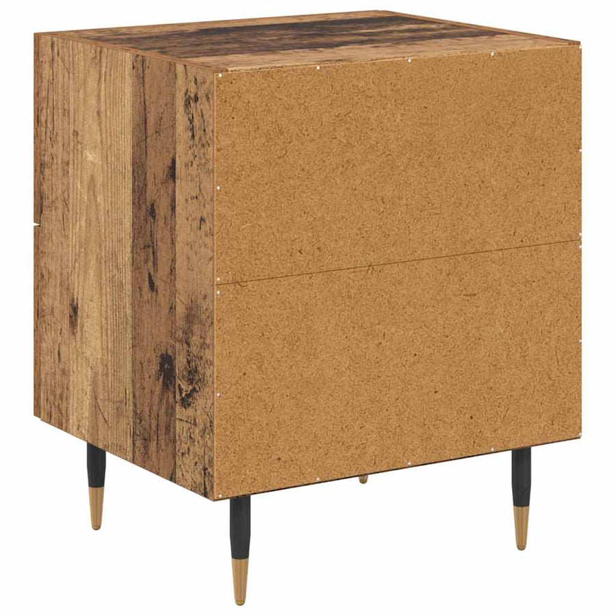 Nachtkastje 2 pcs Oud hout 40 x 35 x 47,5 cm Bewerkt hout