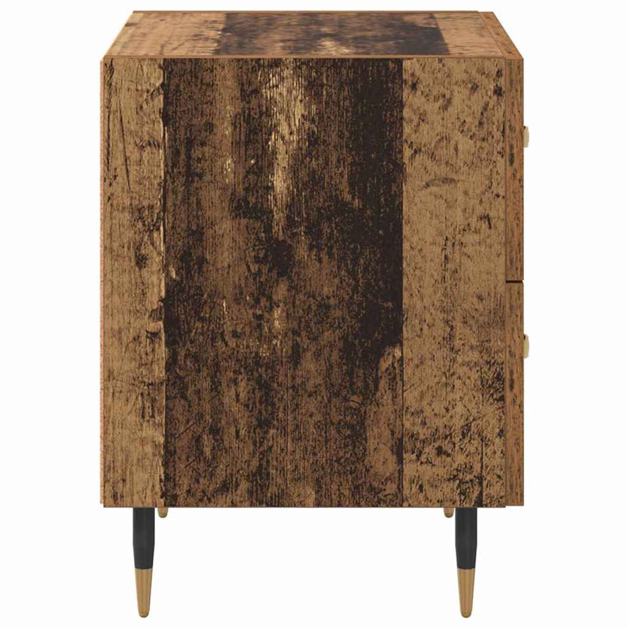 Nachtkastje 2 pcs Oud hout 40 x 35 x 47,5 cm Bewerkt hout