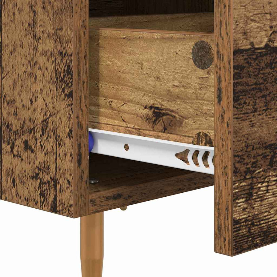 Nachtkastje 2 pcs Oud Hout 40 x 35 x 47,5 cm Bewerkt hout