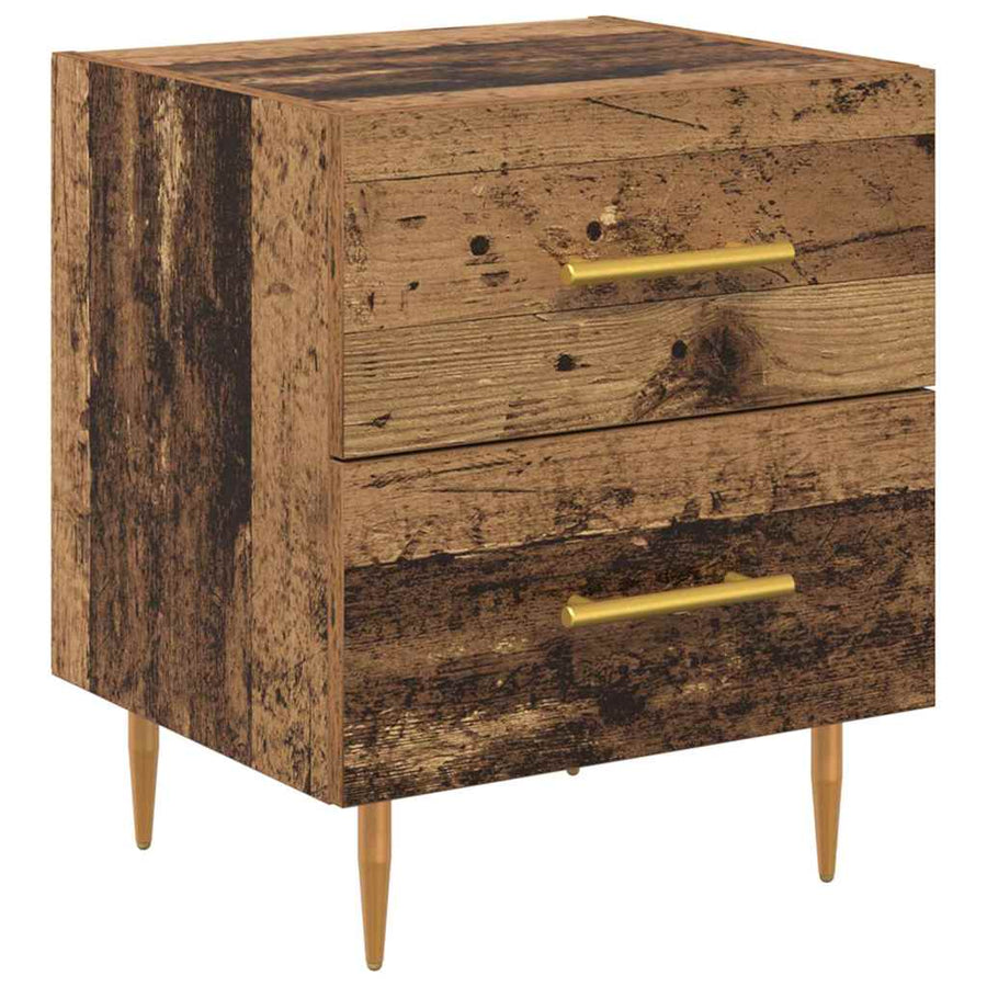 Nachtkastje 2 pcs Oud Hout 40 x 35 x 47,5 cm Bewerkt hout