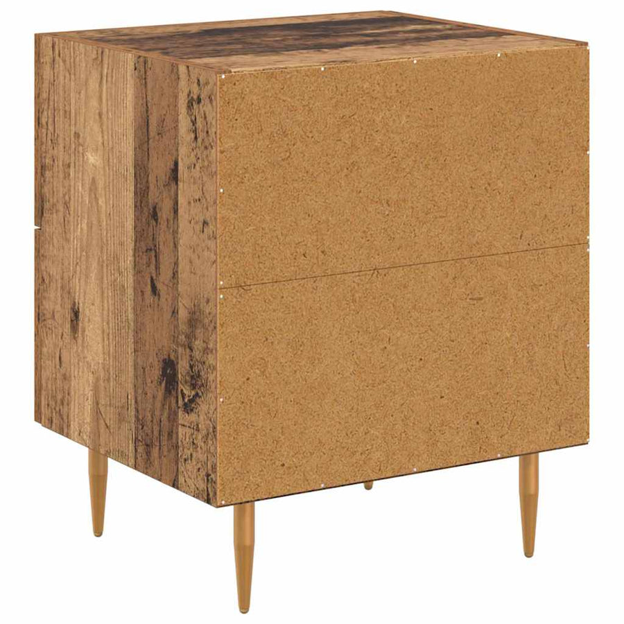 Nachtkastje 2 pcs Oud Hout 40 x 35 x 47,5 cm Bewerkt hout
