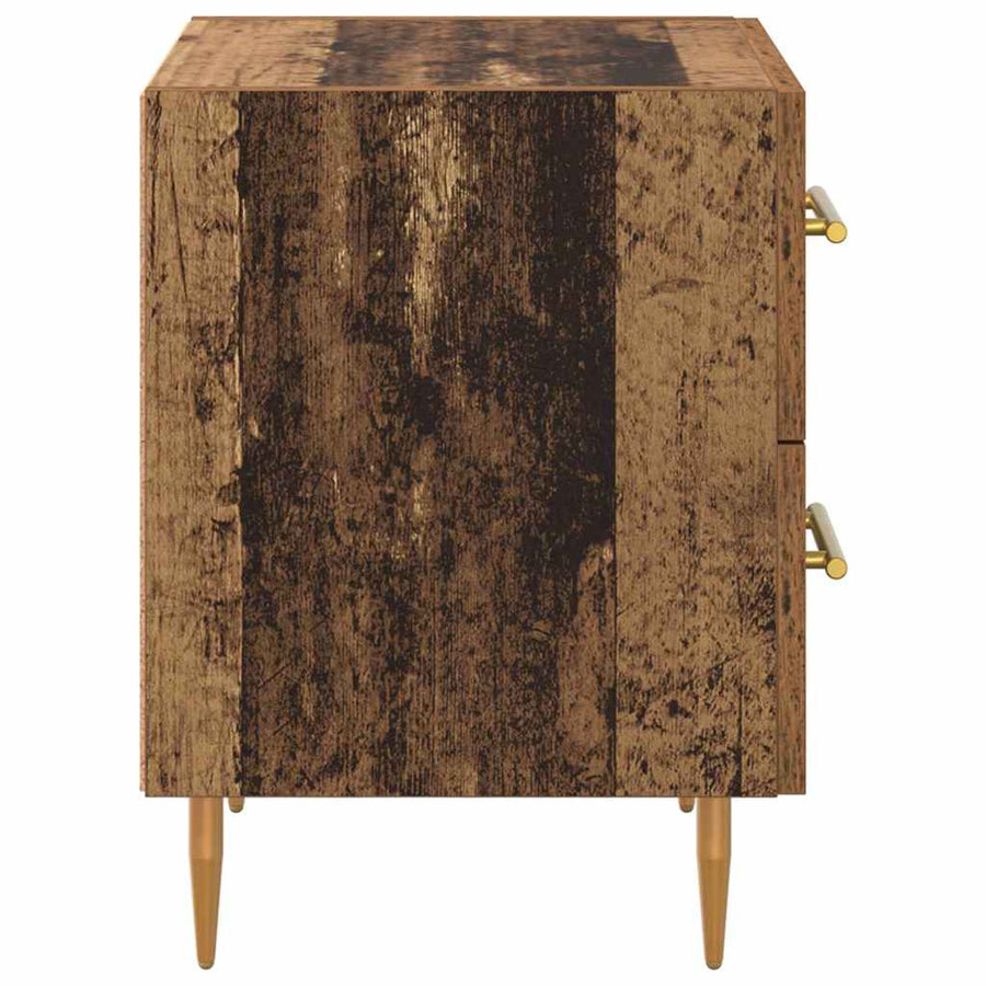 Nachtkastje 2 pcs Oud Hout 40 x 35 x 47,5 cm Bewerkt hout