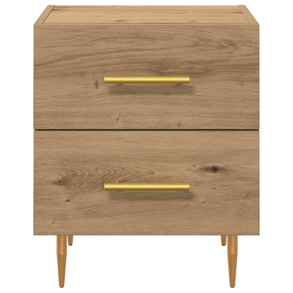 Nachtkastje 2 pcs Artisan Eiken 40 x 35 x 47,5 cm Bewerkt hout