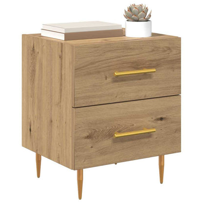 Nachtkastje 2 pcs Artisan Eiken 40 x 35 x 47,5 cm Bewerkt hout