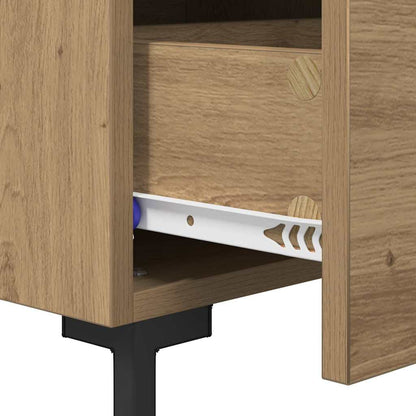 Nachtkastje Artisan Eiken 40 x 35 x 47,5 cm Bewerkt hout