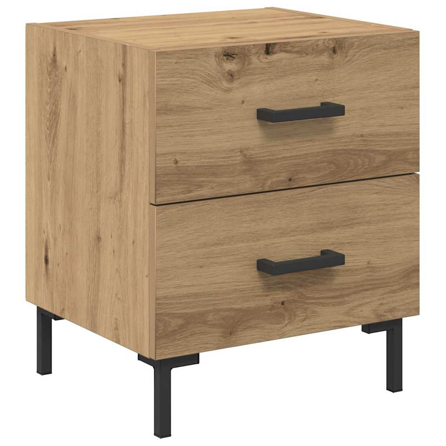 Nachtkastje Artisan Eiken 40 x 35 x 47,5 cm Bewerkt hout
