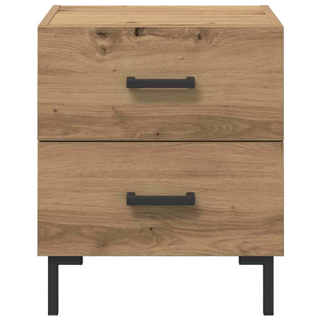 Nachtkastje 2 pcs Artisan Eiken 40 x 35 x 47,5 cm Bewerkt hout