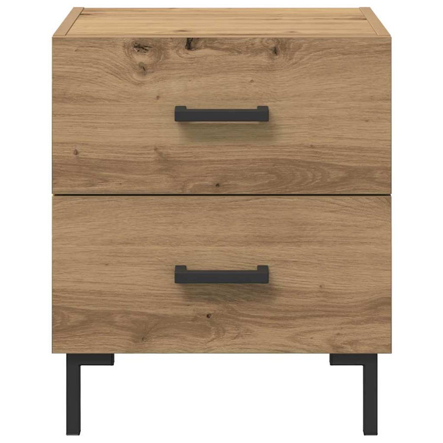 Nachtkastje 2 pcs Artisan Eiken 40 x 35 x 47,5 cm Bewerkt hout