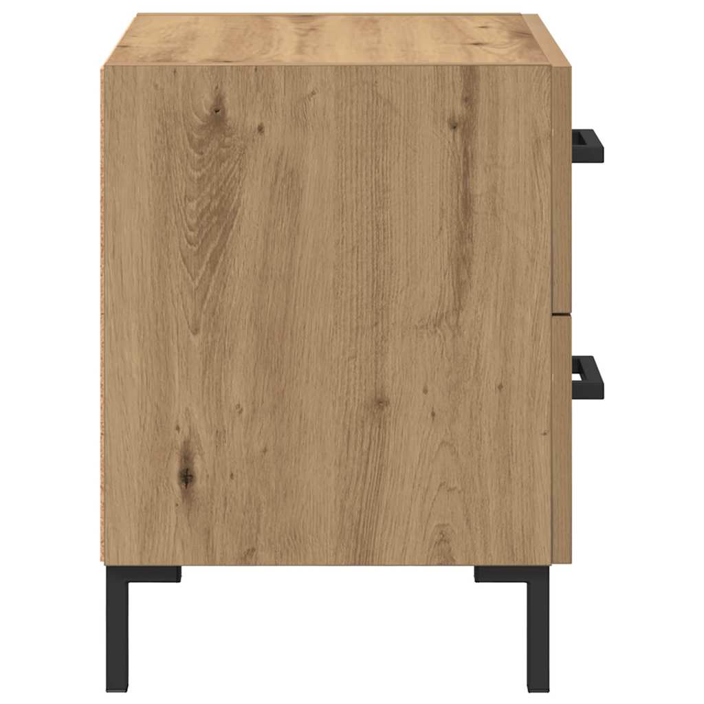 Nachtkastje 2 pcs Artisan Eiken 40 x 35 x 47,5 cm Bewerkt hout
