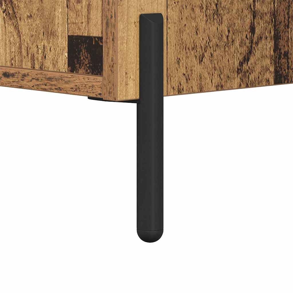 Nachtkastje met lade Oudhout 40 x 35 x 47,5 cm Bewerkt hout