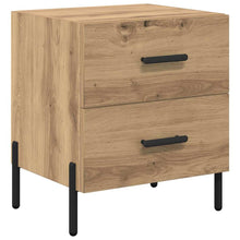 Nachtkastje Artisan Eiken 40 x 35 x 47,5 cm Bewerkt hout