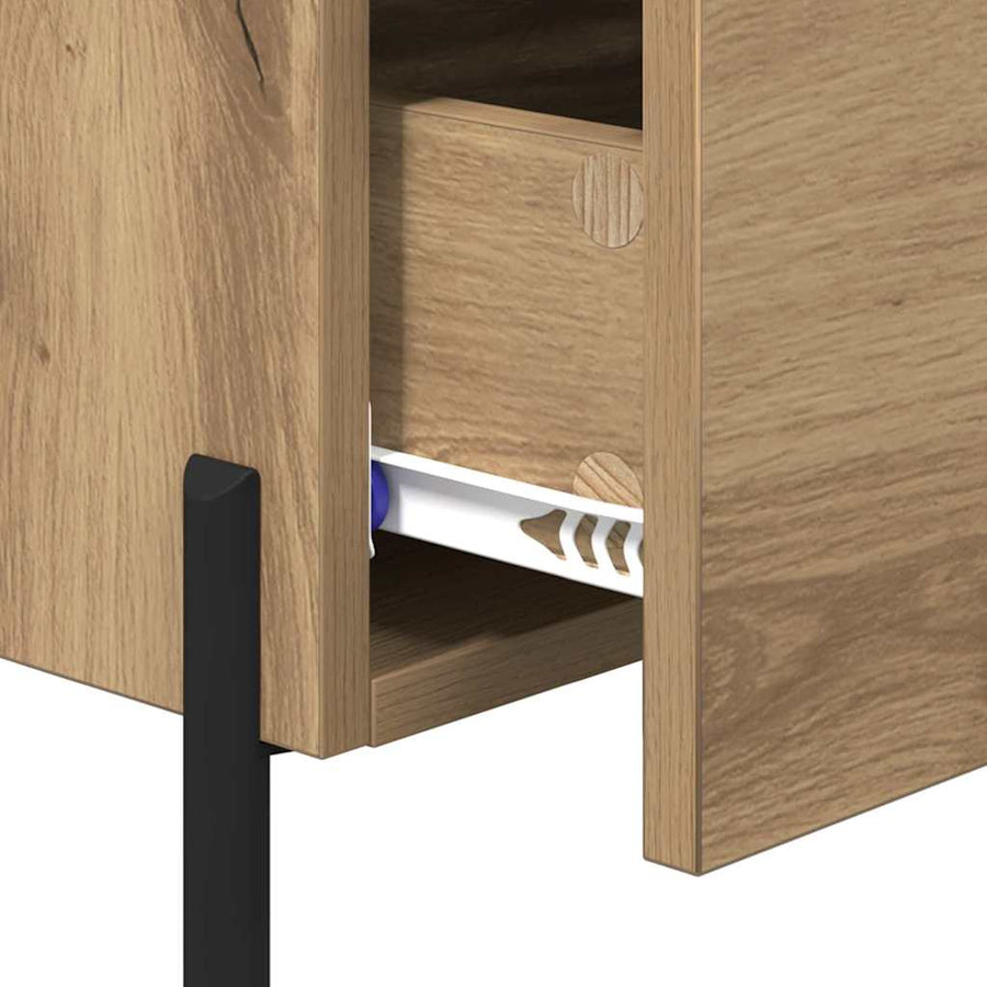 Nachtkastje 2 pcs Artisan Eiken 40 x 35 x 47,5 cm Bewerkt hout