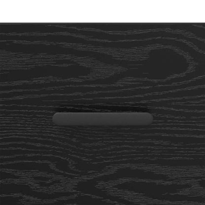 Nachtkastje 2 pcs Zwart Eiken 40 x 35 x 47,5 cm Bewerkt hout