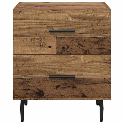 Nachtkastje met lade Oud hout 40 x 35 x 47,5 cm Bewerkt hout