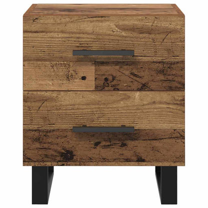 Nachtkastje met lade Oud hout 40 x 35 x 47,5 cm Bewerkt hout