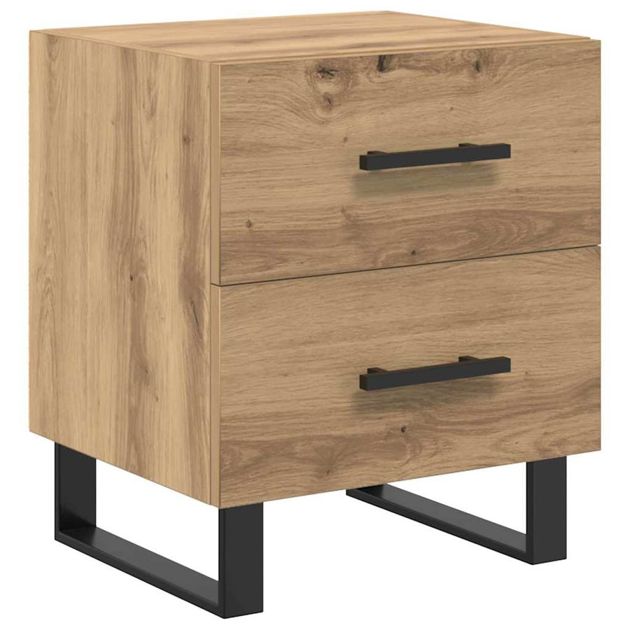 Nachtkastje 2 pcs Artisan Eiken 40 x 35 x 47,5 cm Bewerkt hout