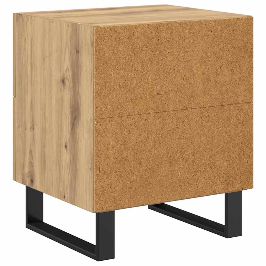 Nachtkastje 2 pcs Artisan Eiken 40 x 35 x 47,5 cm Bewerkt hout