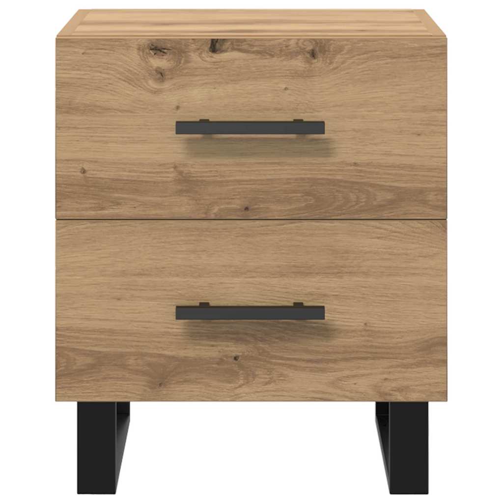Nachtkastje 2 pcs Artisan Eiken 40 x 35 x 47,5 cm Bewerkt hout