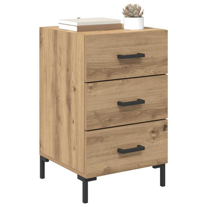 Nachtkastje met lade Artisan Eiken 40 x 40 x 66 cm Bewerkt hout