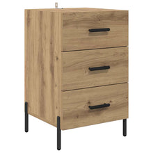 Nachtkastje met lade Artisan Eiken 40 x 40 x 66 cm Bewerkt hout