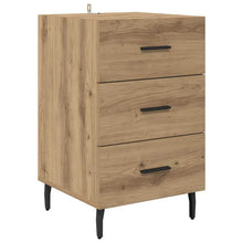 Nachtkastje met lade Artisan Eiken 40 x 40 x 66 cm Bewerkt hout