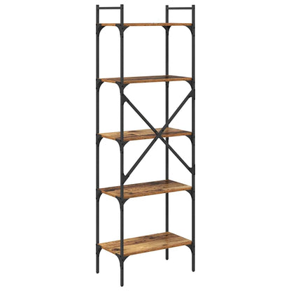 Boekenkast Oud Hout 56 x 32 x 174 cm Bewerkt hout