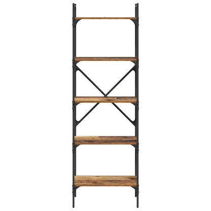 Boekenkast Oud Hout 56 x 32 x 174 cm Bewerkt hout